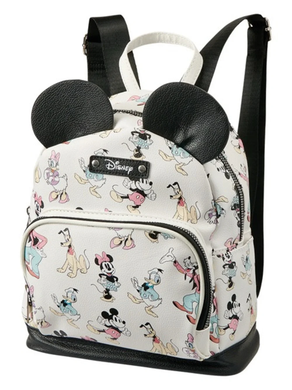 Disney Kids White Minnie & Friends Mini Backpack with Black Ears NWT